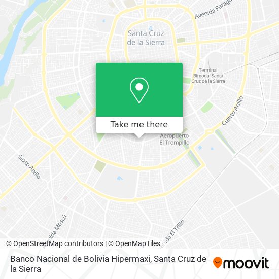 Banco Nacional de Bolivia Hipermaxi map