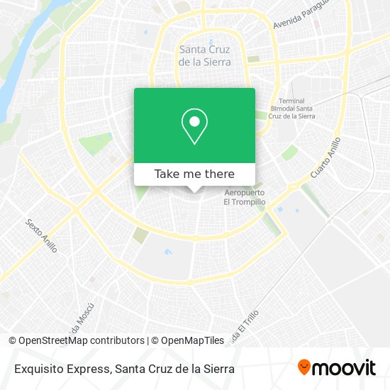 Exquisito Express map