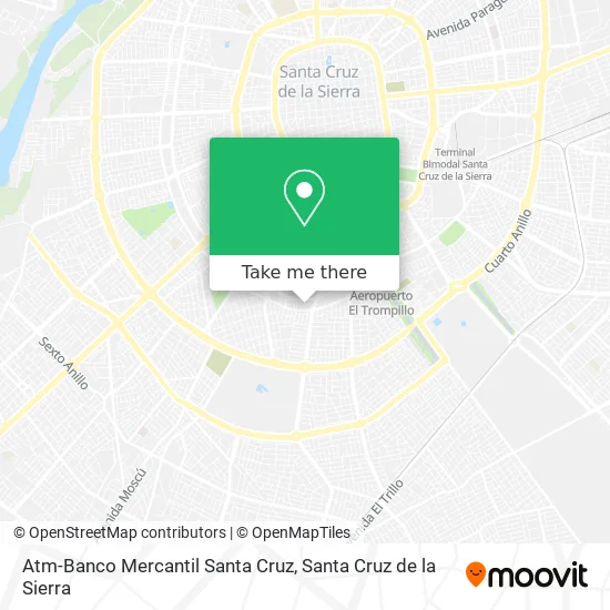 Mapa de Atm-Banco Mercantil Santa Cruz
