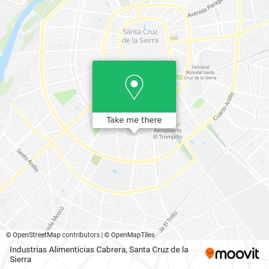 Mapa de Industrias Alimenticias Cabrera