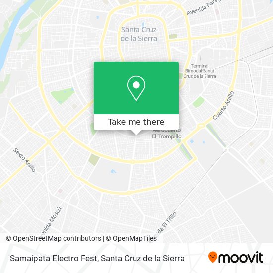 Samaipata Electro Fest map