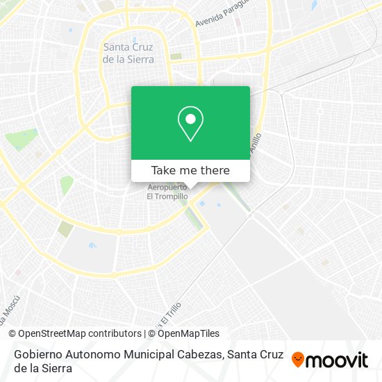 Gobierno Autonomo Municipal Cabezas map