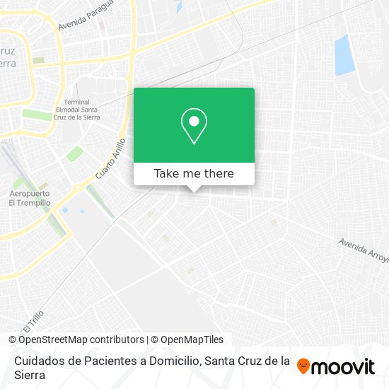 Cuidados de Pacientes a Domicilio map