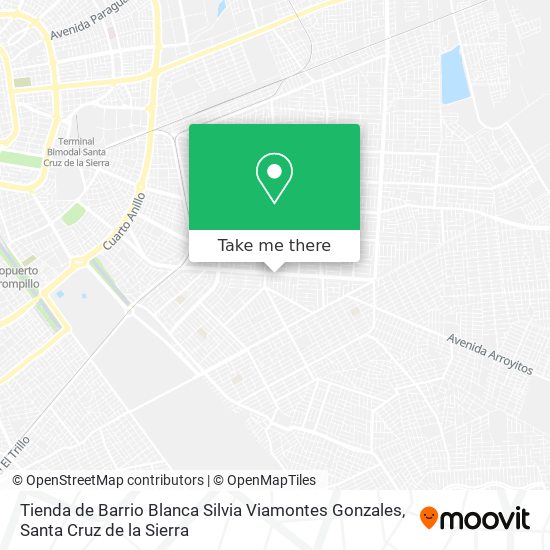 Mapa de Tienda de Barrio Blanca Silvia Viamontes Gonzales