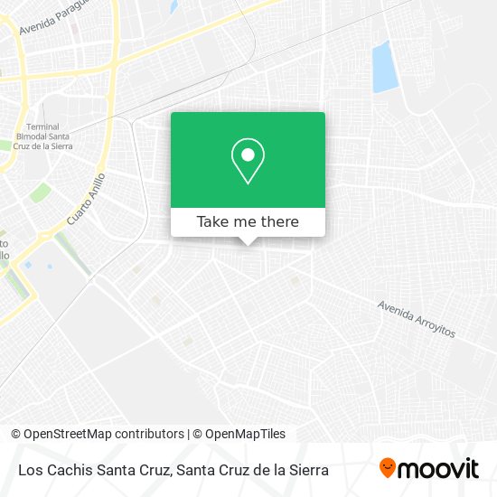 Los Cachis Santa Cruz map