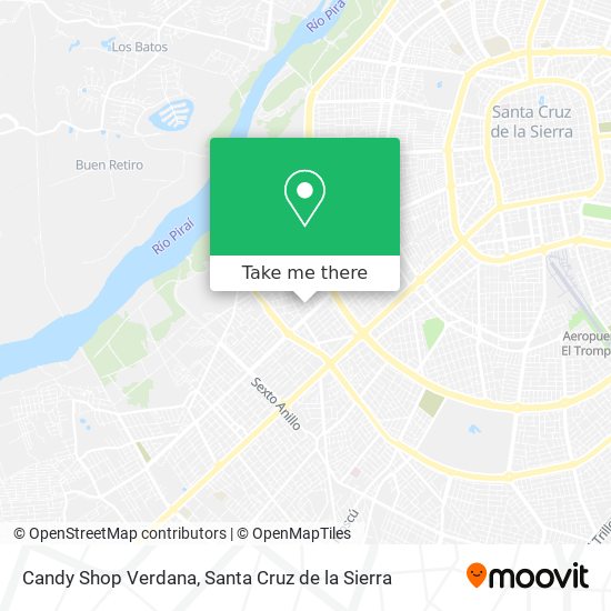 Mapa de Candy Shop Verdana