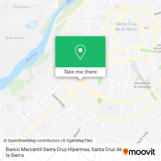 Banco Mercantil Santa Cruz Hipermax map