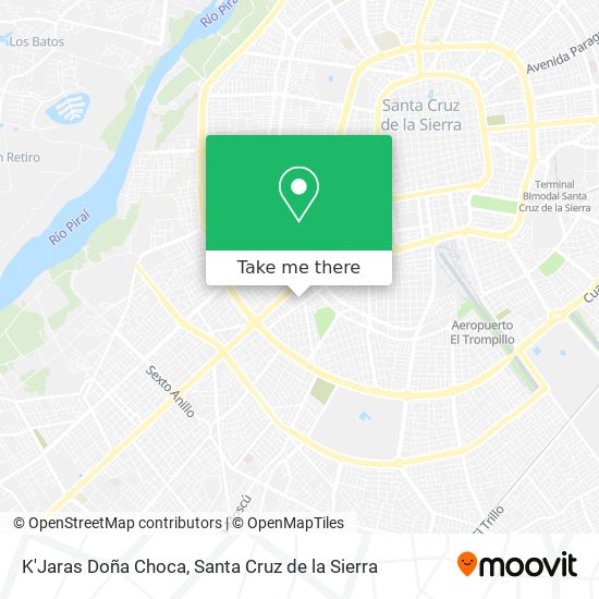 K'Jaras Doña Choca map