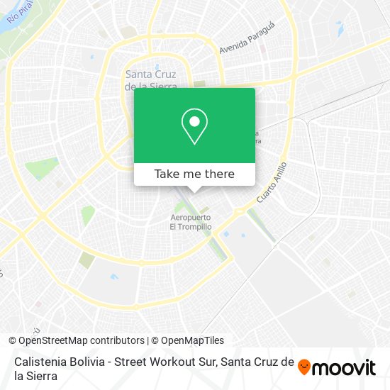 Mapa de Calistenia Bolivia - Street Workout Sur