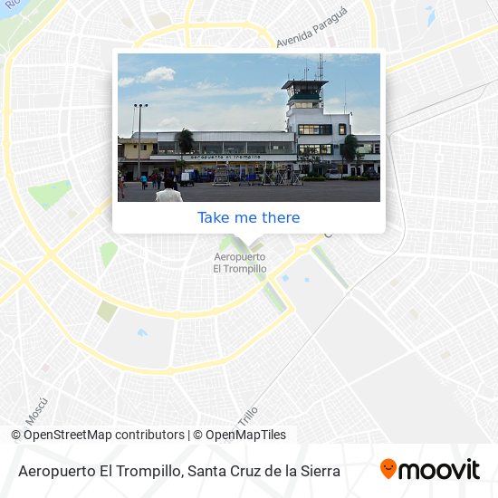 Aeropuerto El Trompillo map