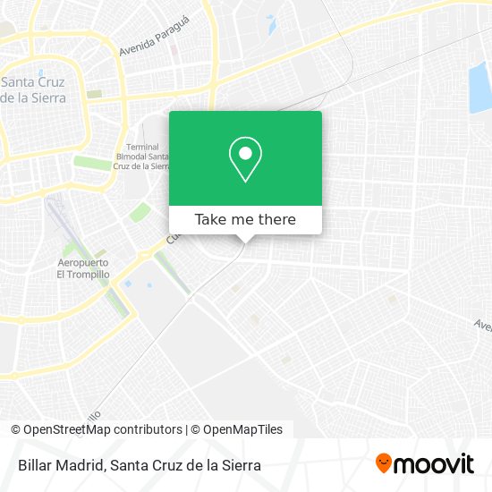 Mapa de Billar Madrid
