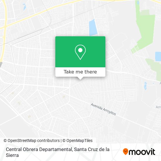 Central Obrera Departamental map