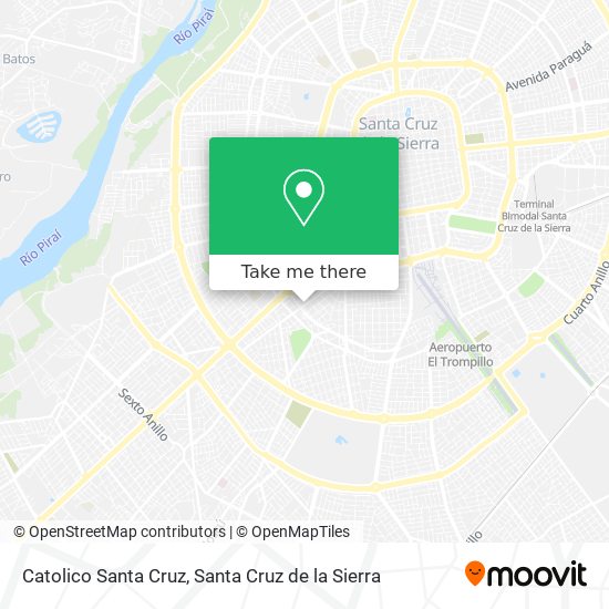 Catolico Santa Cruz map