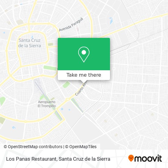 Mapa de Los Panas Restaurant