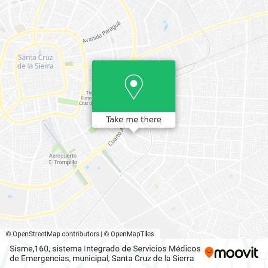 Sisme,160, sistema Integrado de Servicios Médicos de Emergencias, municipal map