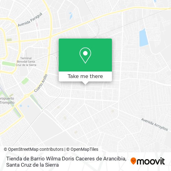 Mapa de Tienda de Barrio Wilma Doris Caceres de Arancibia