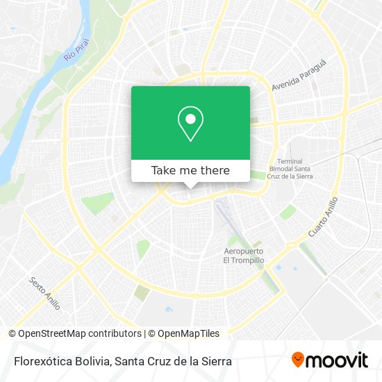 Mapa de Florexótica Bolivia