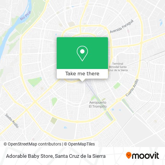 Mapa de Adorable Baby Store