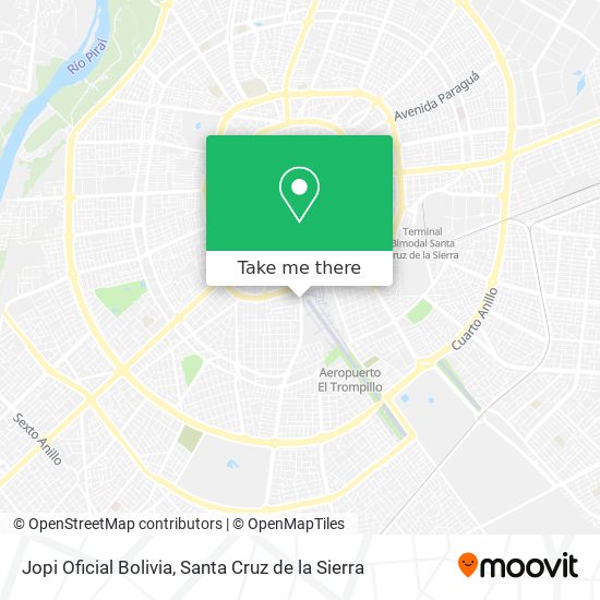 Jopi Oficial Bolivia map