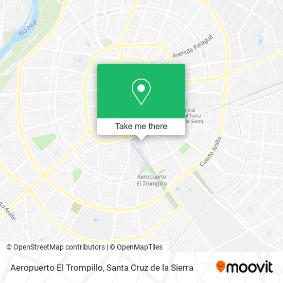 Aeropuerto El Trompillo map