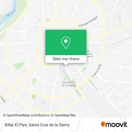 Mapa de Billar El Piyo