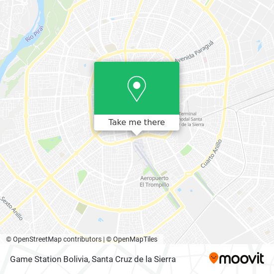 Game Station Bolivia map