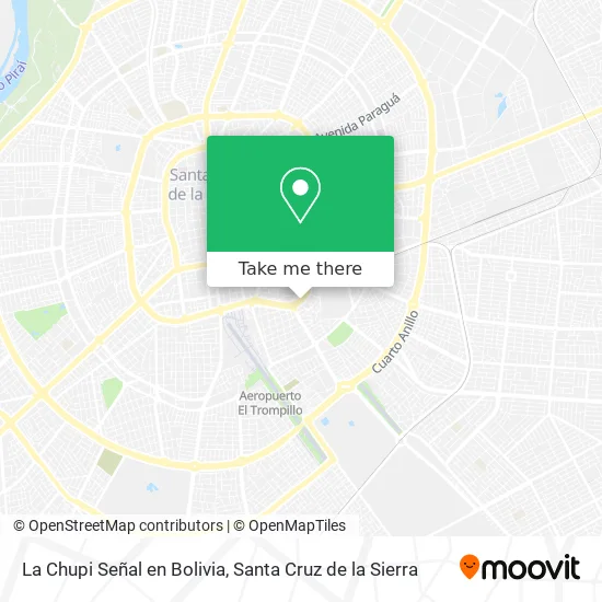 Mapa de La Chupi Señal en Bolivia