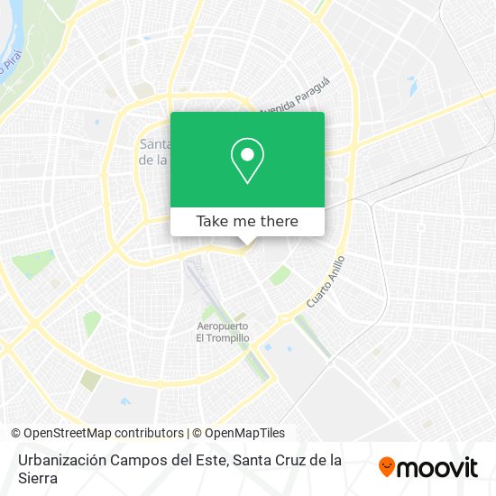 Urbanización Campos del Este map