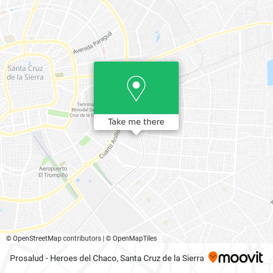 Prosalud - Heroes del Chaco map