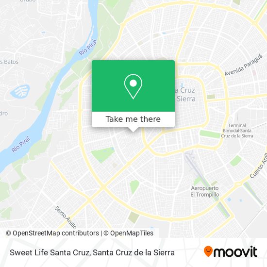 Mapa de Sweet Life Santa Cruz