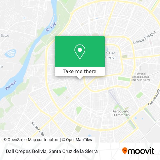 Dali Crepes Bolivia map