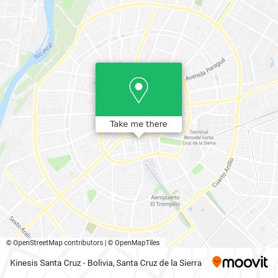 Kinesis Santa Cruz - Bolivia map