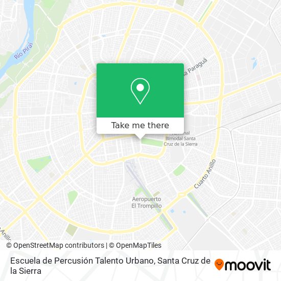 Mapa de Escuela de Percusión Talento Urbano