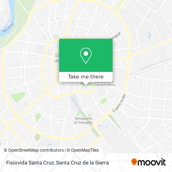 Fisiovida Santa Cruz map