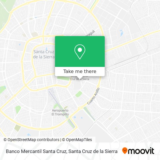 Mapa de Banco Mercantil Santa Cruz