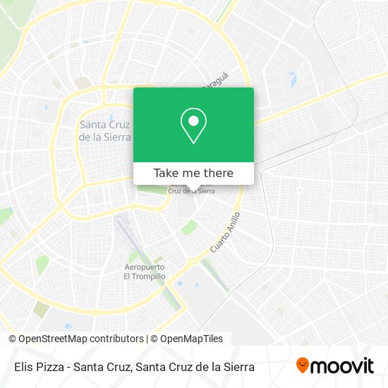 Mapa de Elis Pizza - Santa Cruz