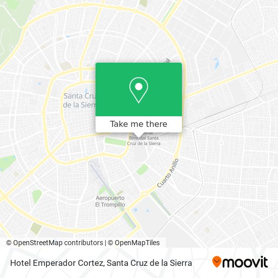 Hotel Emperador Cortez map