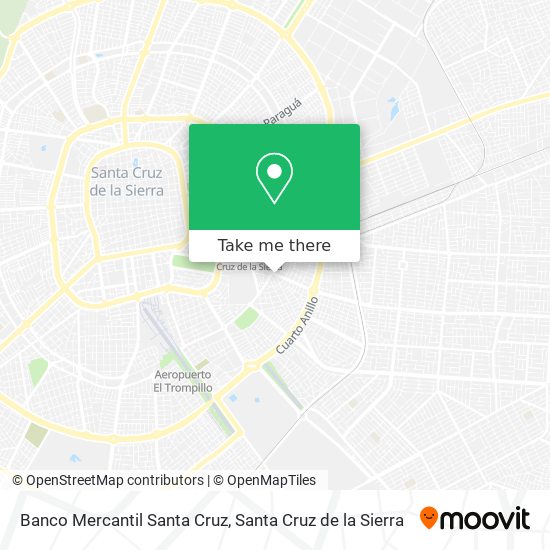 Banco Mercantil Santa Cruz map