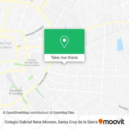 Colegio Gabriel Rene Moreno map