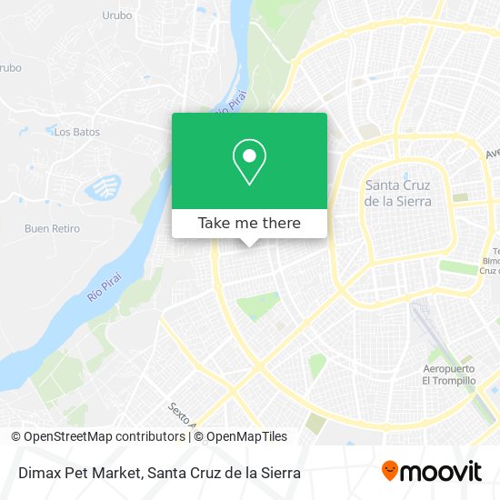 Mapa de Dimax Pet Market