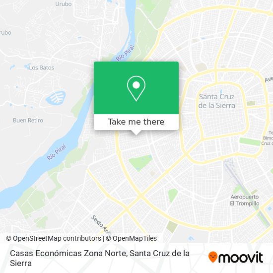 Casas Económicas Zona Norte map