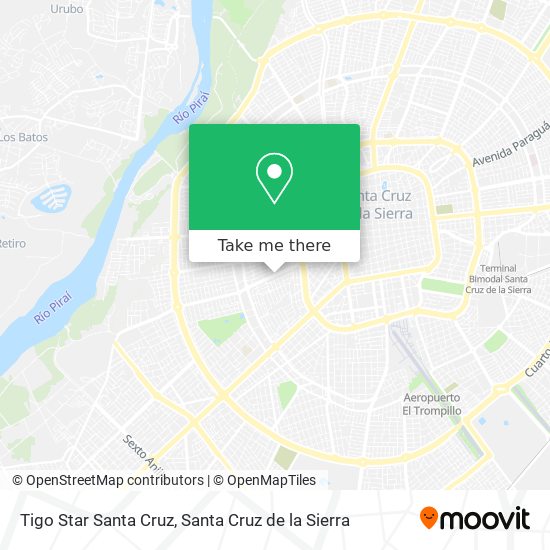 Tigo Star Santa Cruz map