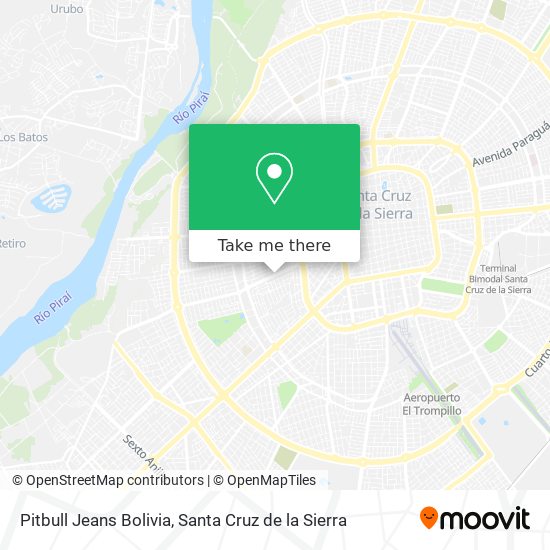 Pitbull Jeans Bolivia map