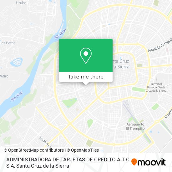 ADMINISTRADORA DE TARJETAS DE CREDITO A T C S A map