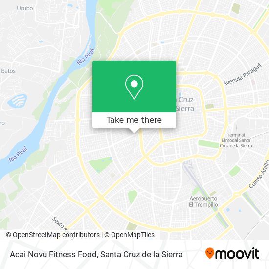 Acai Novu Fitness Food map