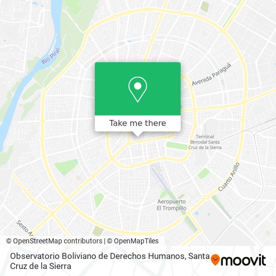 Observatorio Boliviano de Derechos Humanos map
