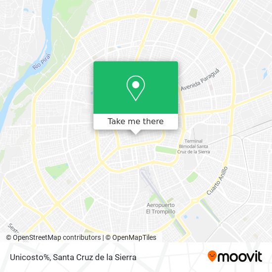 Unicosto% map