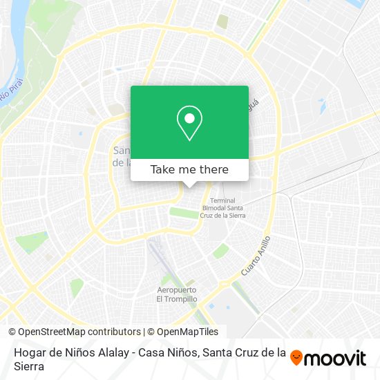 Hogar de Niños Alalay - Casa Niños map