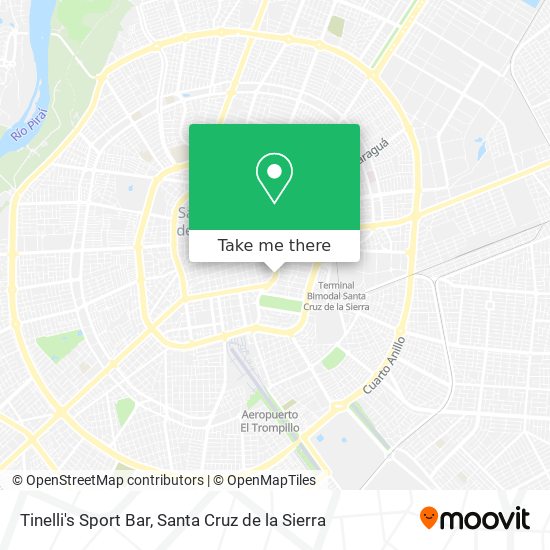 Tinelli's Sport Bar map