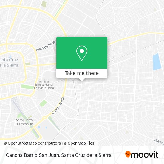 Cancha Barrio San Juan map